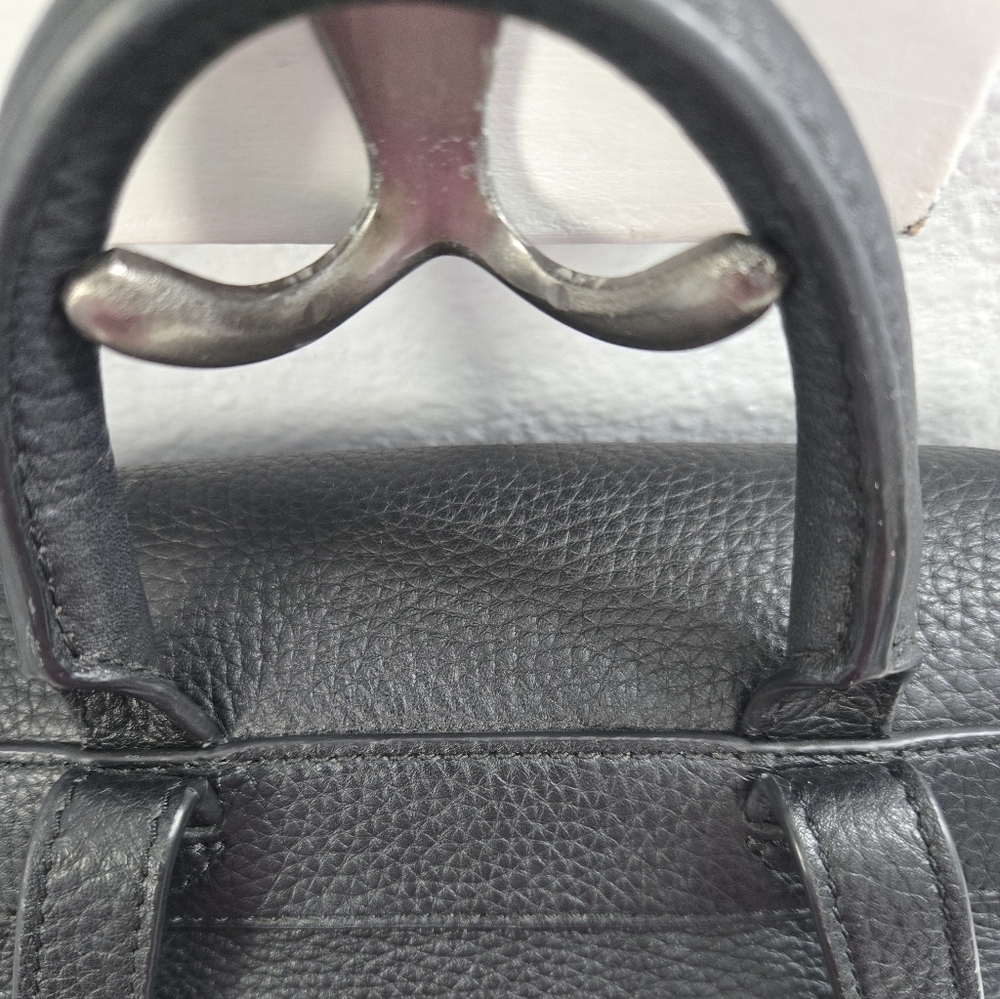 Tory Burch Mcgraw Black Leather Backpack with Tassel - Picture 13 of 16